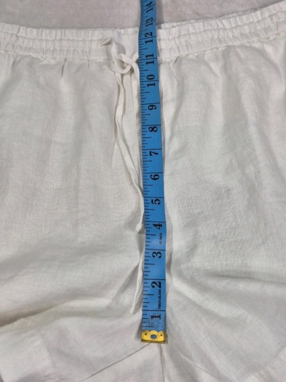 Tommy Bahama Linen Shorts Womens Size L Large Two Palms High-Rise White 65 - Picture 8 of 12